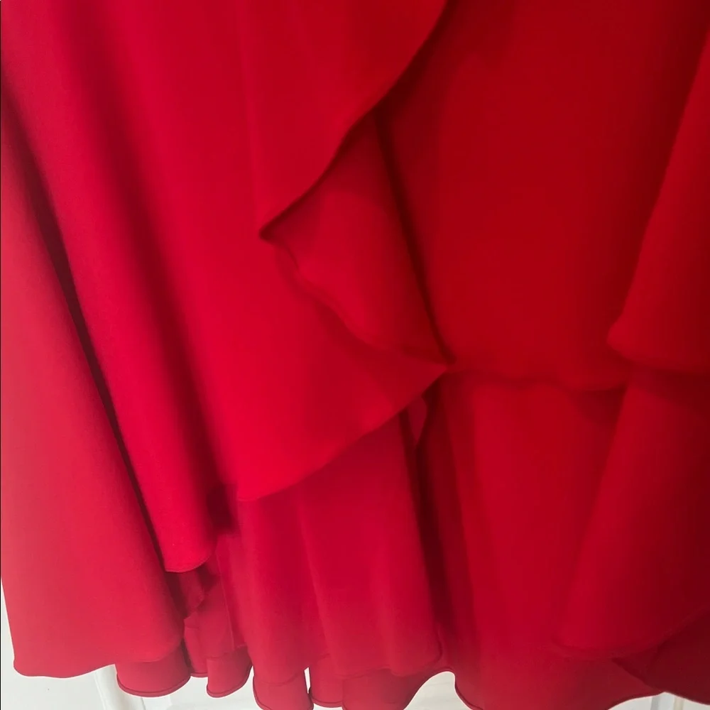 Adrianna Papell Vibrant Red Midi Dress - Picture 4 of 7